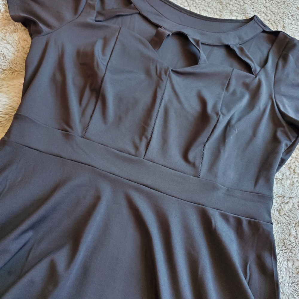 Peplum cage-neck blouse | PLUS SIZE | WORN ONCE